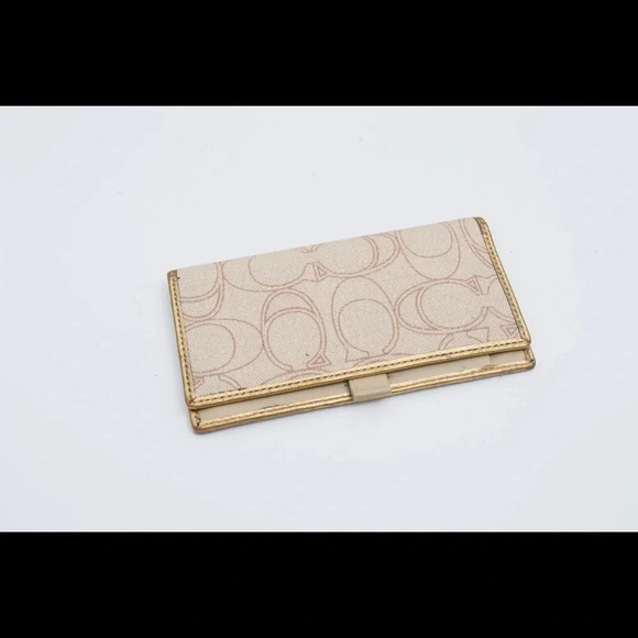 Coach signature logo check book cover - Picture 4 of 7